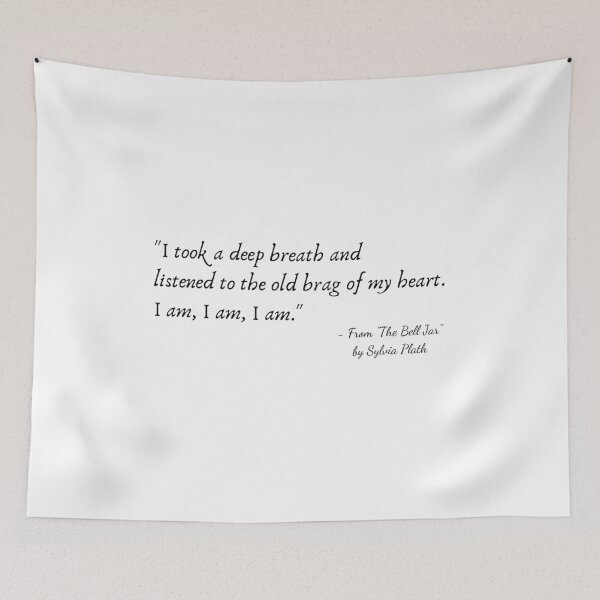 Item preview, A Quote from "The Bell Jar" by Sylvia Plath designed and sold by Poemit.
