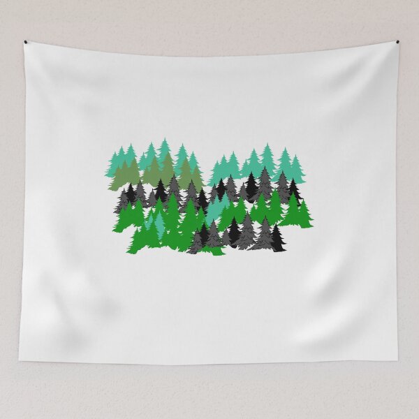 Item preview, pine forest silhouette designed and sold by vibeno1.