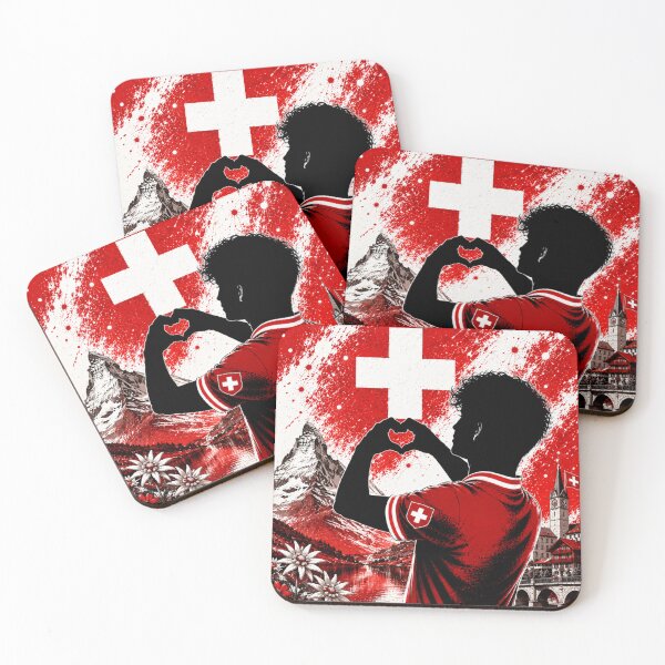 Item preview, Switzerland Pride Heart Hands Art designed and sold by BagFactoryUK.