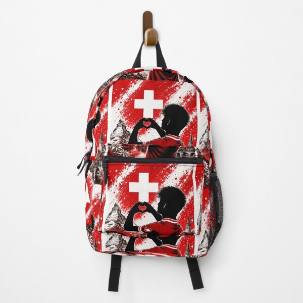 Item preview, Switzerland Pride Heart Hands Art designed and sold by BagFactoryUK.