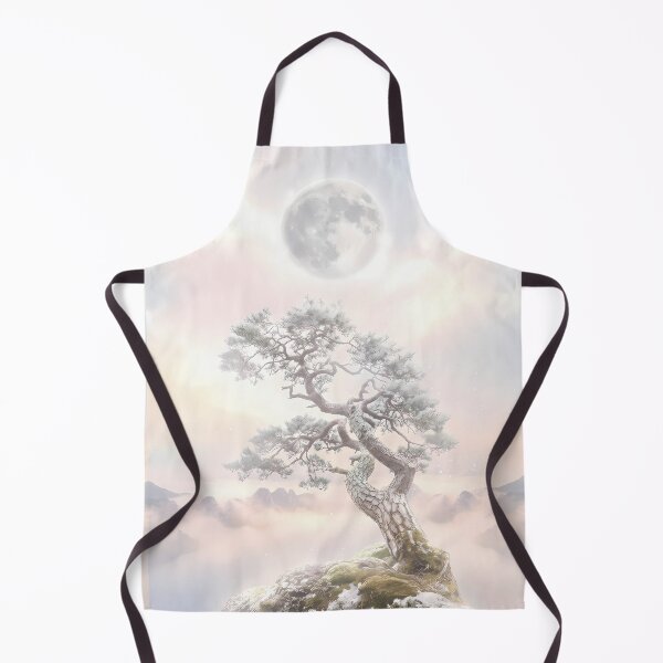 Item preview, Mystic Pine and White Moon: Graceful Morning Fog Edition designed and sold by SOOstudio73.