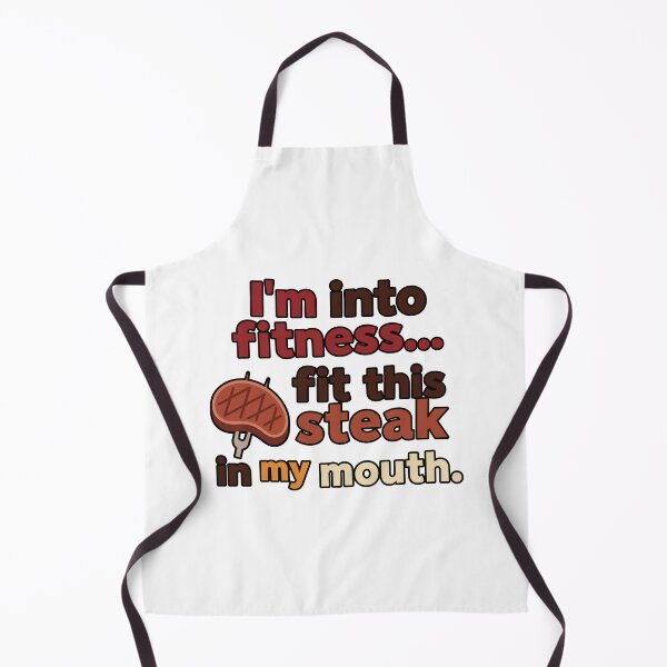 Item preview, funny inappropriate Funny Fitness Steak Pun Shirt | Sarcastic Gym Quote Tee | I'm Into Fitness Fit This Steak designed and sold by Uglyandcute.