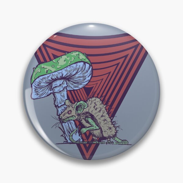 Item preview, Trippy Mushroom and Rat Design | Psychedelic Retro Graphic Art designed and sold by Half Mess.