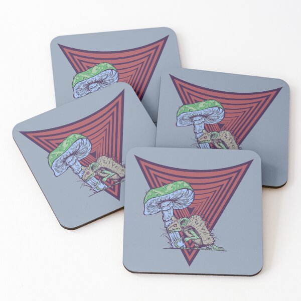 Item preview, Trippy Mushroom and Rat Design | Psychedelic Retro Graphic Art designed and sold by Half Mess.