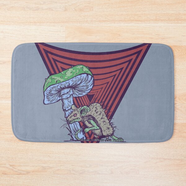 Item preview, Trippy Mushroom and Rat Design | Psychedelic Retro Graphic Art designed and sold by Half Mess.