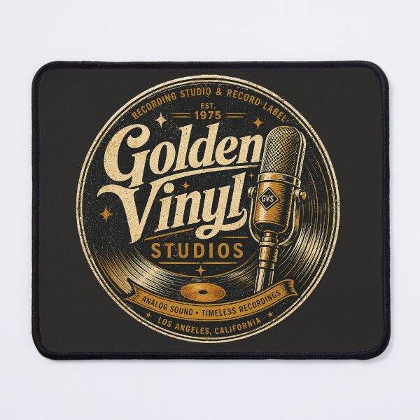 Item preview, Golden Vinyl Studios - Vintage Music Logo designed and sold by Golden Era Studio.