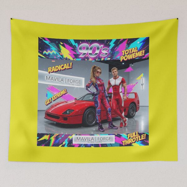 Item preview, Mavila Forge 90s Arcade Racing Retro Aesthetic designed and sold by JMAVILA ART.