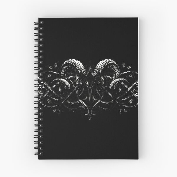 Item preview, Aries Zodiac Gothic Tribal Ornament Vignette designed and sold by DarkOriginArts.