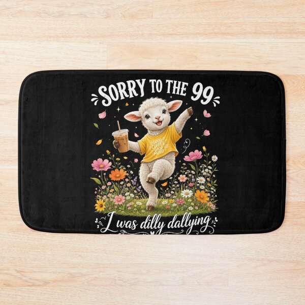 Item preview, Lamb Lover Funny Cute Floral Coffee Mood Graphic designed and sold by FormalDehyena.
