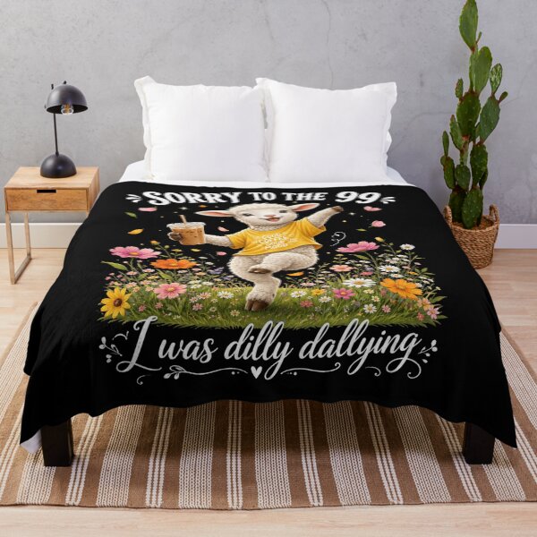Item preview, Lamb Lover Funny Cute Floral Coffee Mood Graphic designed and sold by FormalDehyena.
