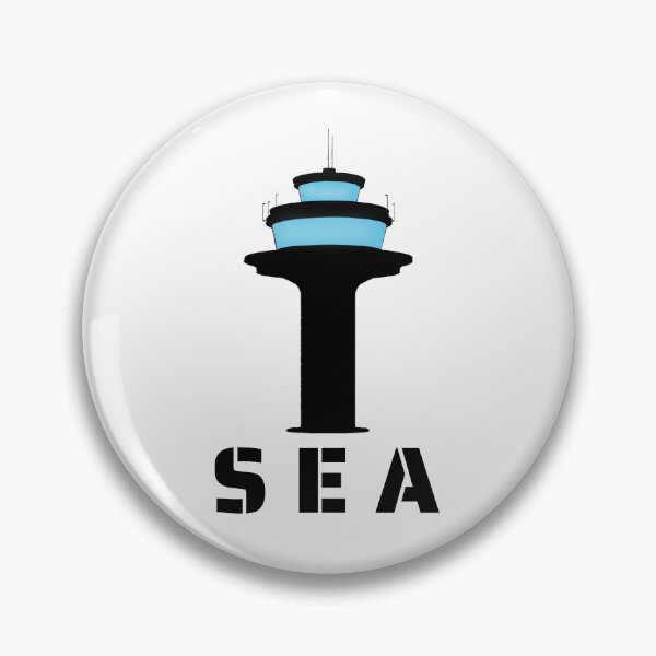 Artikelvorschau, Aufkleber für den Flughafenturm von Seattle entworfen und verkauft von Aviation Sticker Shop.