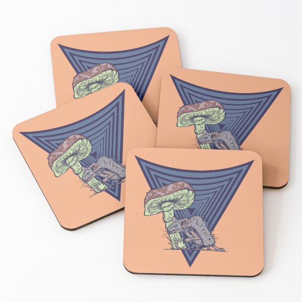 Item preview, Trippy Mushroom and Rat Design | Psychedelic Retro Graphic Art designed and sold by Half Mess.
