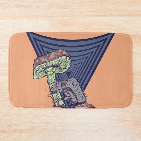 Item preview, Trippy Mushroom and Rat Design | Psychedelic Retro Graphic Art designed and sold by Half Mess.