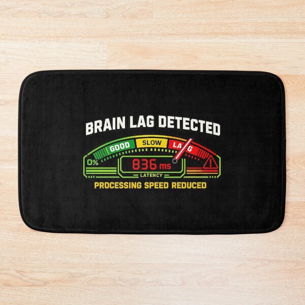 Item preview, Brain Lag Detected – Retro Computer Latency Humor designed and sold by Mad Factory Designs.