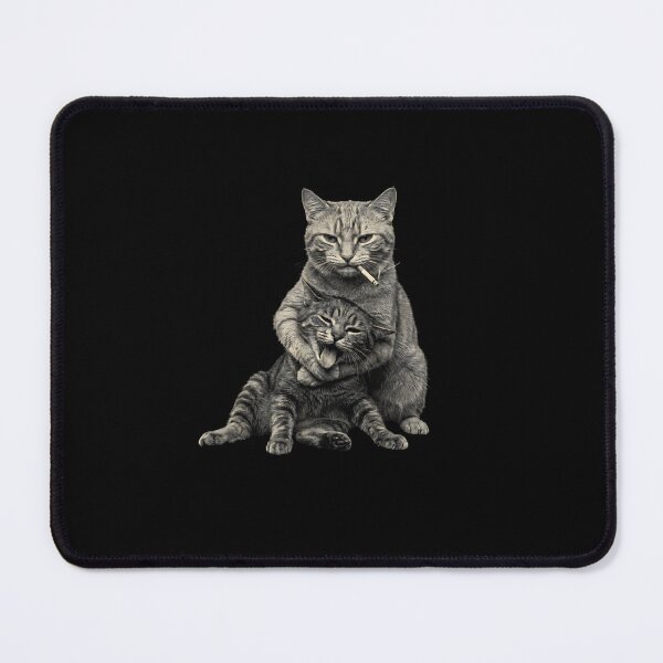 Item preview, Funny Hugging Cats Vintage Cat Meme designed and sold by Rahamkshop.