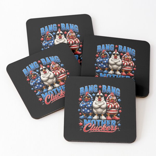 Item preview, Mother Cluckers Patriotic Chicken Trio Graphic designed and sold by FormalDehyena.