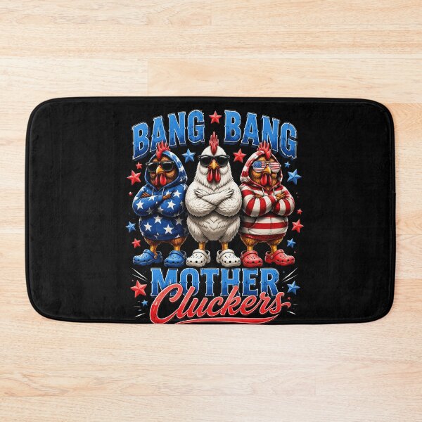 Item preview, Mother Cluckers Patriotic Chicken Trio Graphic designed and sold by FormalDehyena.