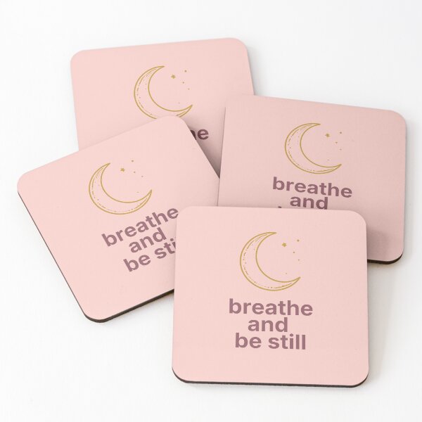Item preview, Breathe and Be Still – Calm Healing Affirmation Quote designed and sold by CosmicQuietLab.