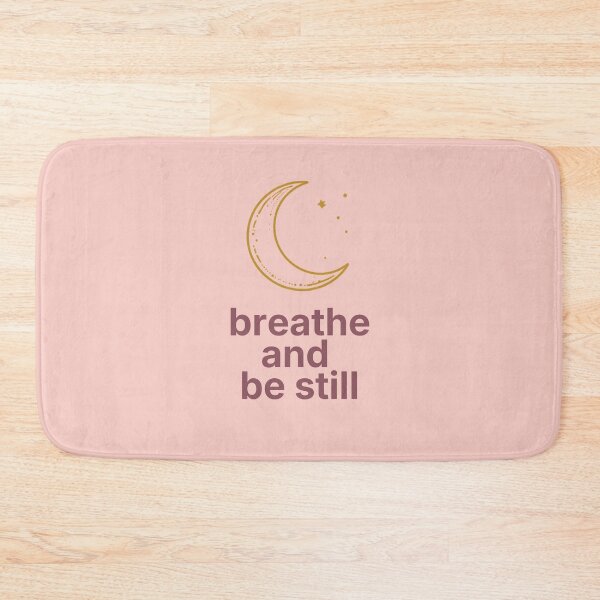 Item preview, Breathe and Be Still – Calm Healing Affirmation Quote designed and sold by CosmicQuietLab.
