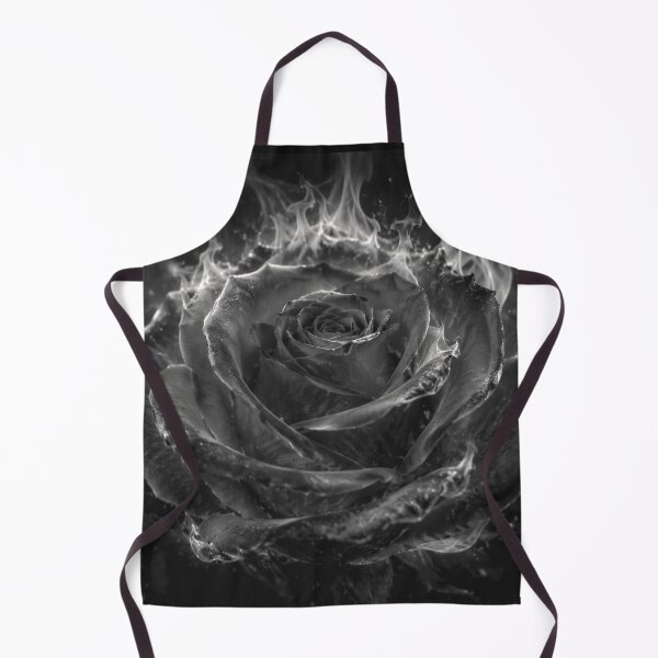 Item preview, Still Burning | Dark Rose Fire Wall Art designed and sold by WitchyBotanicaArt.