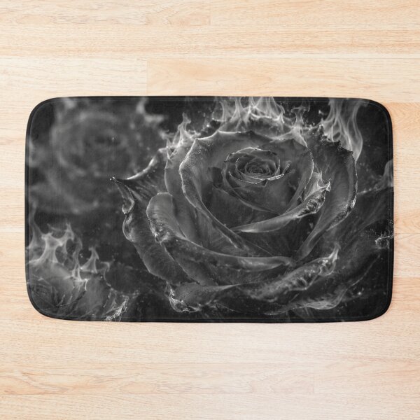 Item preview, Still Burning | Dark Rose Fire Wall Art designed and sold by WitchyBotanicaArt.