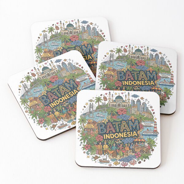 Item preview, Wonderful Batam Indonesia Travel Souvenir Heritage Colorful Cultural Doodle designed and sold by arisukma11.
