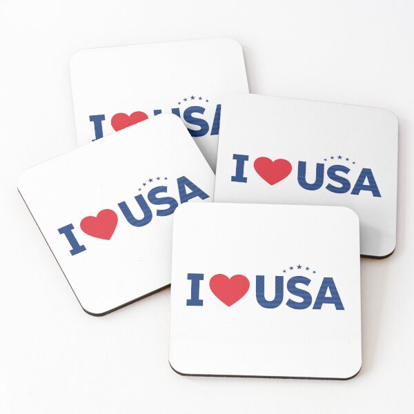 Item preview, Modern I Love USA Patriotic Logo Design designed and sold by I love USA.