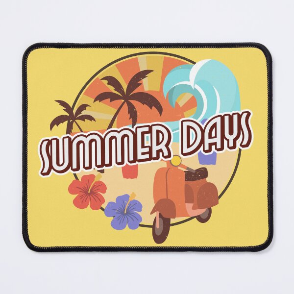 Item preview, Summer Days Beach Sunset Scooter | Tropical Vacation Retro Summer Design designed and sold by Atlantic Flyer Designs.