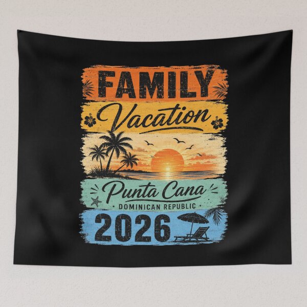 Item preview, Family Vacation Punta Cana Dominican Republic 2026 Sunset designed and sold by FormalDehyena.