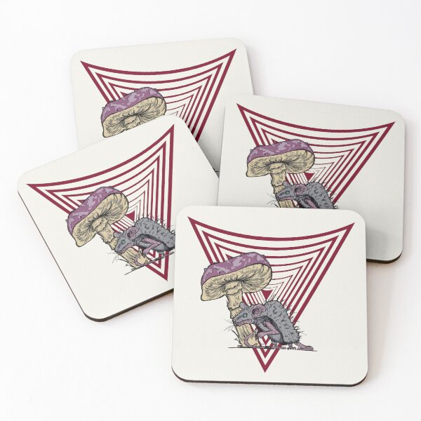Item preview, Trippy Mushroom and Rat Design | Psychedelic Retro Graphic Art designed and sold by Half Mess.