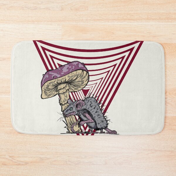 Item preview, Trippy Mushroom and Rat Design | Psychedelic Retro Graphic Art designed and sold by Half Mess.