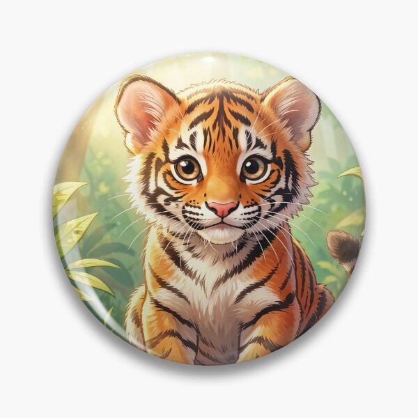 Item preview, Cute Baby Tiger in Jungle designed and sold by Pioneer Spirit Market.