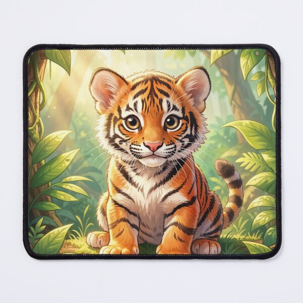 Item preview, Cute Baby Tiger in Jungle designed and sold by Pioneer Spirit Market.