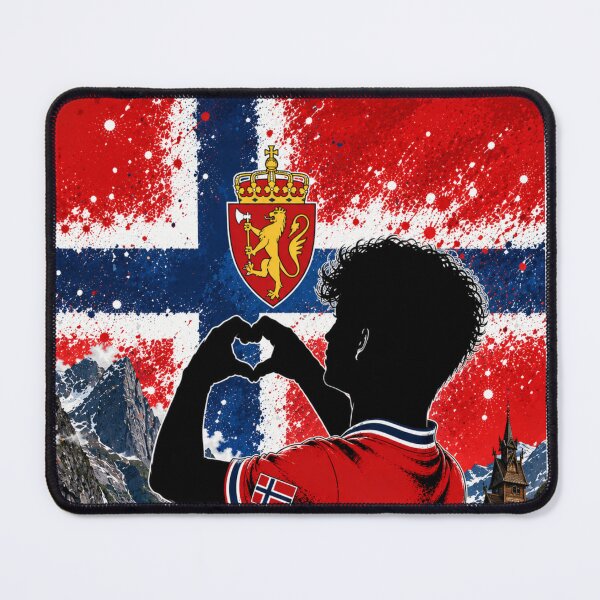 Item preview, Norway Pride Heart Hands Art designed and sold by BagFactoryUK.