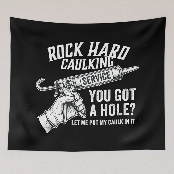 Item preview, funny inappropriate Men's Rock Hard Caulking Services  designed and sold by Uglyandcute.