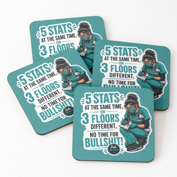 Item preview, 5 Stats, 3 Floors, No Time for Bullshit! | Respiratory Therapist Gift designed and sold by CollectionsJEm.