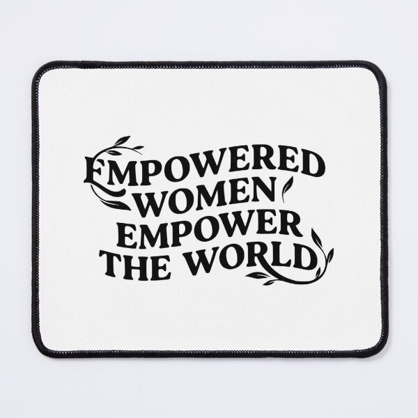 Item preview, Empowered Women Empower the World Typography T-Shirt | Inspirational Feminist Quote Design designed and sold by Velora Printss.