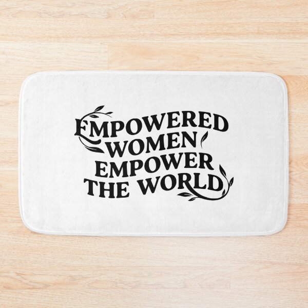 Item preview, Empowered Women Empower the World Typography T-Shirt | Inspirational Feminist Quote Design designed and sold by Velora Printss.
