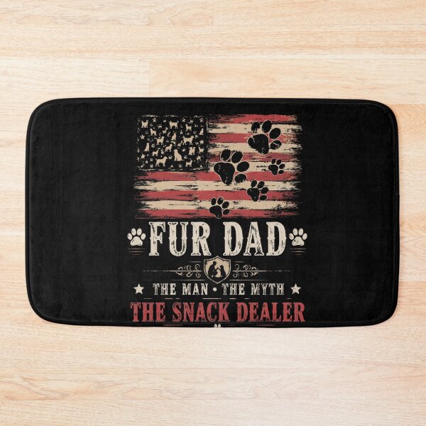 Item preview, fur dad american flag paw print patriotic pet lover designed and sold by FormalDehyena.