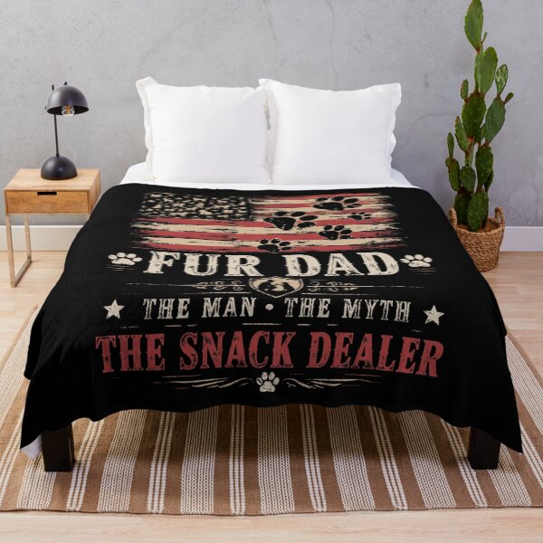 Item preview, fur dad american flag paw print patriotic pet lover designed and sold by FormalDehyena.