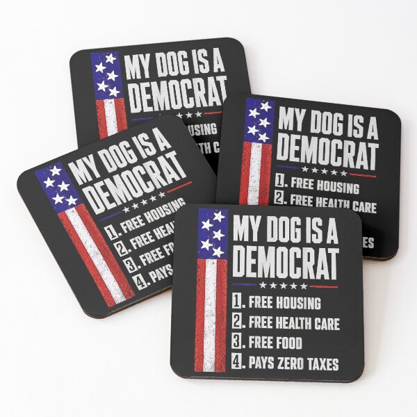 Item preview, My Dog Is A Democrat Free Housing Free Health Care Funny Political Checklist  designed and sold by Rahamkshop.