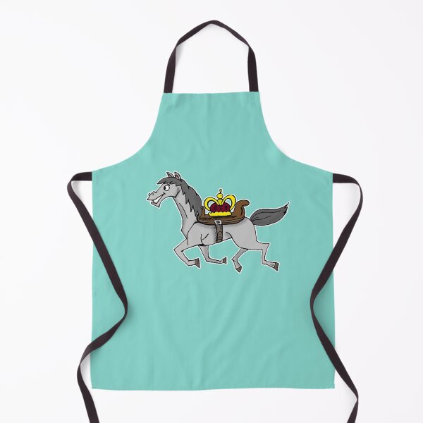 Item preview, Funny Horse with Crown Cartoon | Quirky Royal Heist Meme Sticker designed and sold by MyxaART.