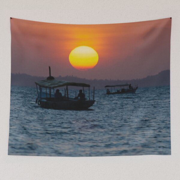 Item preview, Golden Sunset Over Ribeira Bay designed and sold by ThaCriações.