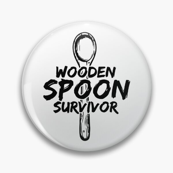 Item preview, Wooden Spoon Survivor Funny Sarcastic Childhood Nostalgia Quote designed and sold by raedattia.