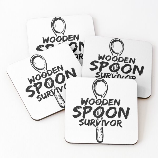Item preview, Wooden Spoon Survivor Funny Sarcastic Childhood Nostalgia Quote designed and sold by raedattia.