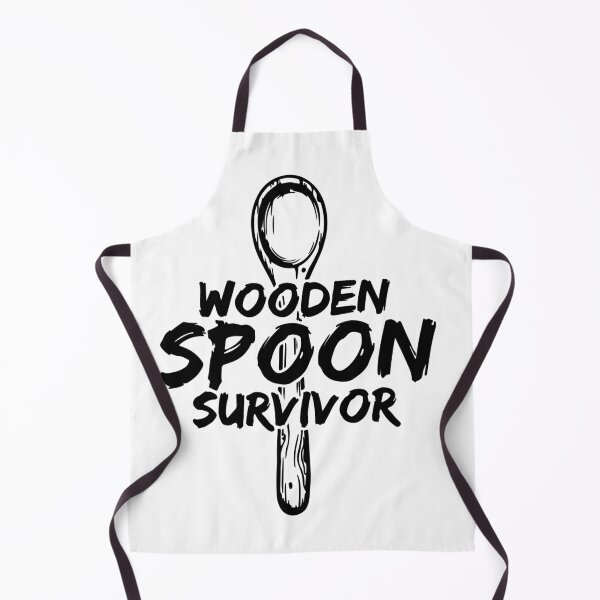 Item preview, Wooden Spoon Survivor Funny Sarcastic Childhood Nostalgia Quote designed and sold by raedattia.