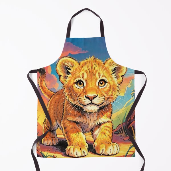 Item preview, Cute Lion Cub in Savanna designed and sold by Pioneer Spirit Market.