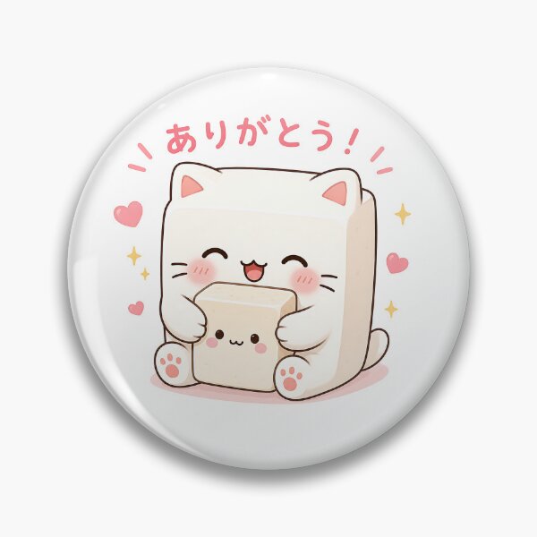 Item preview, Tofu Neko with thanks designed and sold by VisionCrafft.