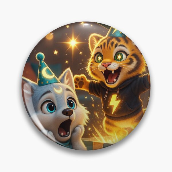 Item preview, Funny Tiger Wolf Birthday Card Girl Kids Cute Animal Surprise Gift Card NeoTigLuna designed and sold by NeoTigLuna.