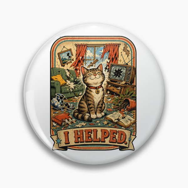 Item preview, Funny Cat I Helped Retro Vintage T-Shirt designed and sold by wizooo411.